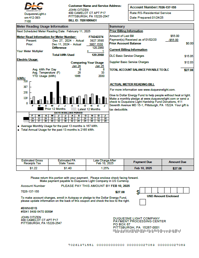 Minol USA business utility bill 